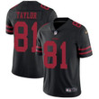 Nike 49Ers #81 Trent Taylor Black Alternate Men's Stitched Nfl Vapor Untouchable Limited Jersey Nfl
