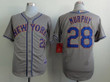 New York Mets #28 Daniel Murphy Gray Jersey Mlb