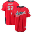 Men's National League #52 Brad Hand Majestic Red 2018 Mlb All-Star Game Home Run Derby Player Jersey Mlb