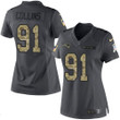Women's New England Patriots #91 Jamie Collins Black Anthracite 2016 Salute To Service Stitched Nfl Nike Limited Jersey Nfl- Women's