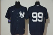 Men's New York Yankees #99 Aaron Judge No Name Navy Blue Stitched Mlb Cool Base Nike Jersey Mlb