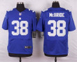 Men's New York Giants #38 Trumaine Mcbride Royal Blue Team Color Nfl Nike Elite Jersey Nfl