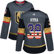 Adidas Vegas Golden Knights #38 Tomas Hyka Grey Home Usa Flag Women's Stitched Nhl Jersey Nhl- Women's