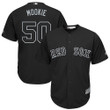 Red Sox #50 Mookie Betts Black Mookie Players Weekend Cool Base Stitched Baseball Jersey Mlb