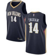Pelicans #14 Brandon Ingram Navy Basketball Swingman Icon Edition Jersey Nba