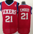 Philadelphia 76Ers #21 Joel Embiid Red Swingman Jersey Nba