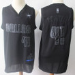 Mavericks #41 Dirk Nowitzki Black Basketball Mvp Swingman Jersey Nba
