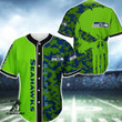 Seahawks Camo Skull Baseball Jersey | Colorful | Adult Unisex | S - 5Xl Full Size - Baseball Jersey Lf
