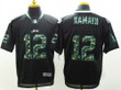Nike New York Jets #12 Joe Namath Black With Camo Elite Jersey Nfl