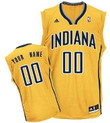 Personalize Jersey Mens Indiana Pacers Customized Yellow Jersey Nba
