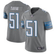 Lions #51 Jahlani Tavai Gray Men's Stitched Football Limited Rush Jersey Nfl