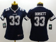 Nike Dallas Cowboys #33 Tony Dorsett Blue Limited Womens Jersey NFL- Women's
