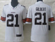 Nike Cleveland Browns #21 Justin Gilbert White Limited Jersey Nfl