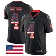 Nike Houston Texans #4 Deshaun Watson Black Men's Stitched Nfl Limited Rush Usa Flag Jersey Nfl