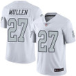 Raiders #27 Trayvon Mullen White Men's Stitched Football Limited Rush Jersey Nfl