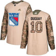Adidas Rangers #10 Ron Duguay Camo 2017 Veterans Day Stitched Nhl Jersey Nhl