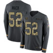 Nike Bears #52 Khalil Mack Anthracite Salute To Service Men's Stitched Nfl Limited Therma Long Sleeve Jersey Nfl