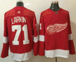 Men's Detroit Red Wings #71 Dylan Larkin Red Home 2017-2018 Hockey Stitched Nhl Jersey Nhl