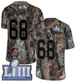 #68 Limited Jamon Brown Camo Nike Nfl Men's Jersey Los Angeles Rams Rush Realtree Super Bowl Liii Bound Nfl