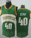 Seattle Supersonics #40 Shawn Kemp 2007-08 Green Swingman Jersey Nba