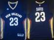 New Orleans Pelicans #23 Anthony Davis Revolution 30 Swingman Navy Blue Jersey Nba