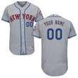 Personalize Jersey Mens New York Mets Grey Customized Flexbase Majestic Mlb Collection Jersey Mlb