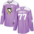 Adidas Penguins #77 Paul Coffey Purple Fights Cancer Stitched Nhl Jersey Nhl