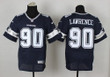 Nike Dallas Cowboys #90 Demarcus Lawrence Blue Elite Jersey Nfl