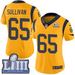 #65 Limited John Sullivan Gold Nike Nfl Women's Jersey Los Angeles Rams Rush Vapor Untouchable Super Bowl Liii Bound Nfl