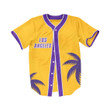 King Of La Baseball Jersey | Colorful | Adult Unisex | S - 5Xl Full Size - Baseball Jersey Lf