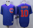 Men's Chicago Cubs #10 Ron Santo Blue New Cool Base Jersey Mlb