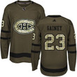 Adidas Canadiens #23 Bob Gainey Green Salute To Service Stitched Nhl Jersey Nhl
