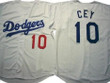 Men's Los Angeles Dodgers 10 Ron Cey Gray Cool Base Jersey Mlb