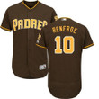 San Diego Padres 10 Hunter Renfroe Brown Flexbase Collection Stitched Baseball Jersey Mlb