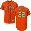 Men's Houston Astros #22 Josh Reddick Orange 2018 Gold Program Flexbase Stitched Mlb Jersey Mlb