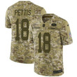 Nike 49Ers #18 Dante Pettis Camo Men's Stitched Nfl Limited 2018 Salute To Service Jersey Nfl