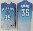 Oklahoma City Thunder #35 Kevin Durant Blue/White Resonate Fashion Jersey Nba