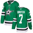 Adidas Dallas Stars #7 Neal Broten Green Home Authentic Stitched Nhl Jersey Nhl