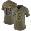 Women's Nike Los Angeles Chargers #12 Travis Benjamin Olive Stitched Nfl Limited 2017 Salute To Service Jersey Nfl- Women's