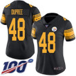 Nike Steelers #48 Bud Dupree Black Women's Stitched Nfl Limited Rush 100Th Season Jersey Nfl- Women's