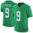 Nike Eagles #9 Nick Foles Green Men's Stitched Nfl Limited Rush Jersey Nfl