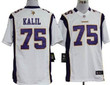 Nike Minnesota Vikings #75 Matt Kalil White Game Jersey Nfl