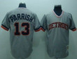 Detroit Tigers #13 Lance Parrish 1984 Gray Throwback Jersey Mlb