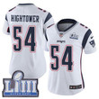 #54 Limited Dont'a Hightower White Nike Nfl Road Women's Jersey New England Patriots Vapor Untouchable Super Bowl Liii Bound Nfl