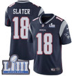 Men's New England Patriots #18 Matthew Slater Navy Blue Nike Nfl Home Vapor Untouchable Super Bowl Liii Bound Limited Jersey Nfl