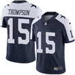 Nike Dallas Cowboys #15 Deonte Thompson Navy Blue Thanksgiving Men's Stitched Nfl Vapor Untouchable Limited Throwback Jersey Nfl