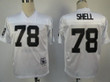 Oakland Raiders #78 Art Shell White Throwback Jersey Nfl