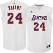 Los Angeles Lakers #24 Kobe Bryant White Chase Fashion Replica Jersey Nba