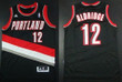 Portland Trail Blazers #12 Lamarcus Aldridge Revolution 30 Swingman Black Jersey Nba