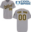 Personalize Jersey Men's Oakland Athletics Customized Gray Jersey Mlb